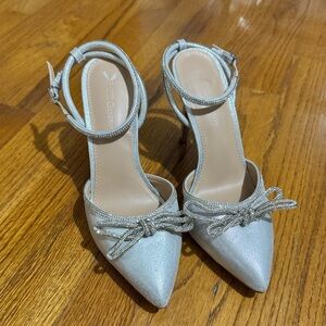 BCBGeneration Silver Heels